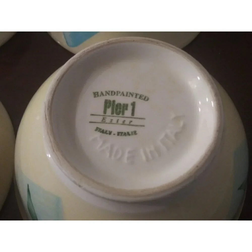 Pier 1 Italy Escer soup bowls 5.5
